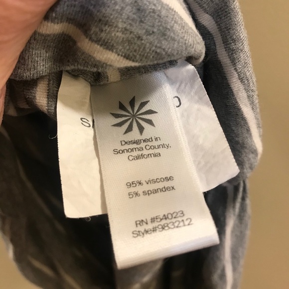 ATHLETA STRIPED TEE RACERBACK DRESS H. - Picture 13 of 16